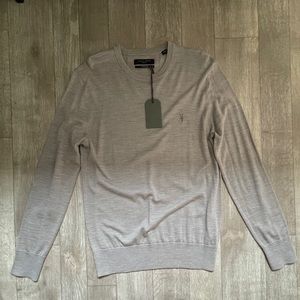 NWT AllSaints Mens Mode Merino Crew Sweater